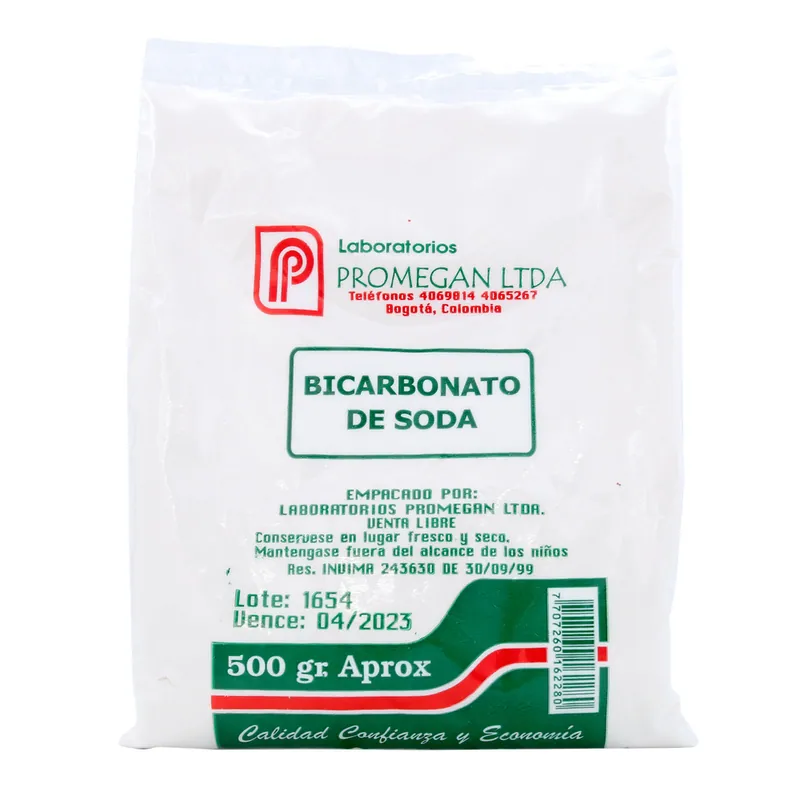 Bicarbonato de Soda 500 g Promegan
