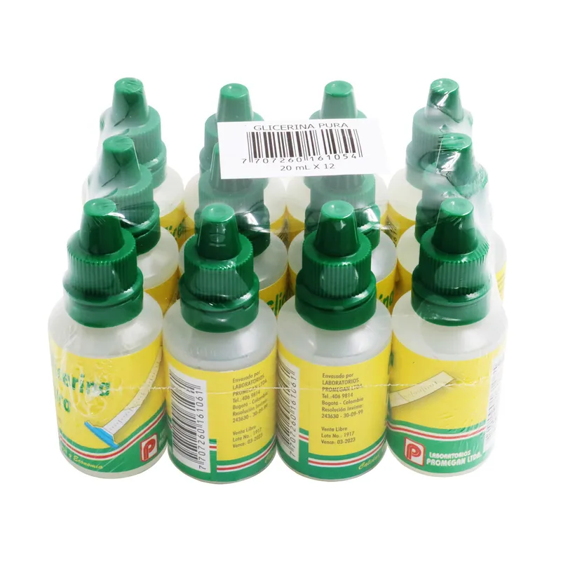 Glicerina Pura 12 unidades 20 mL Promegan