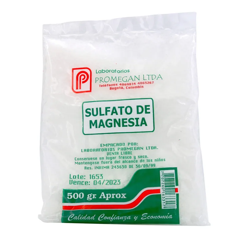 Sulfato de Magnesia 500 g Promegan