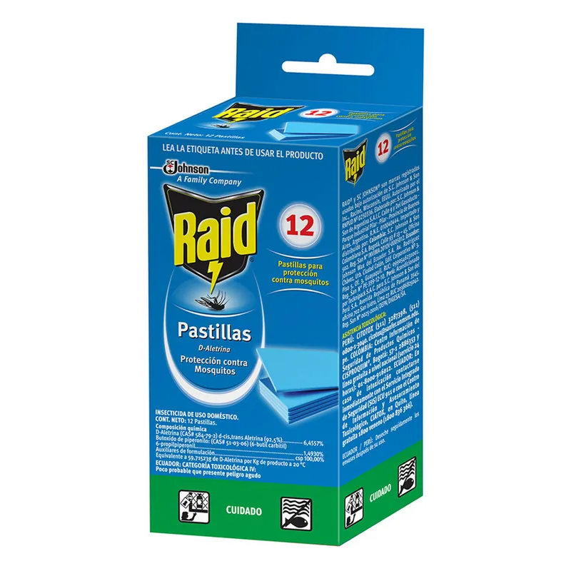 Raid Pastillas Est 12 unidades
