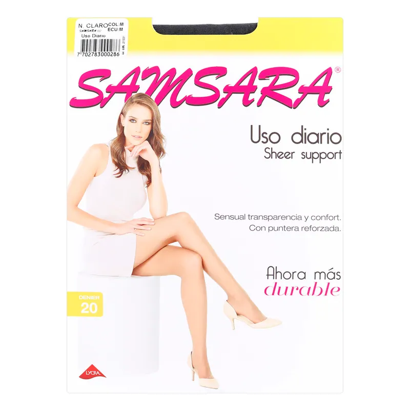 Medias Samsara Sheer Suppor M N/claro