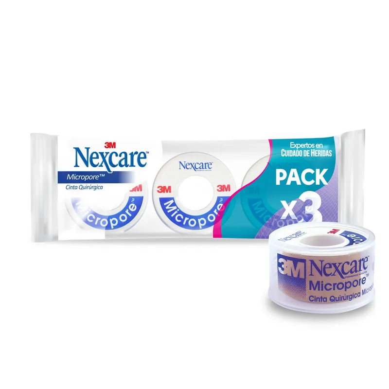 Micropore Piel 24x5 Dispen Pack 3 unidades 3m