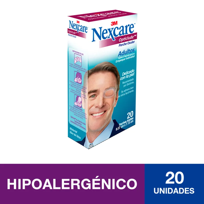 Parche Opticlude Adulto 20 unidades