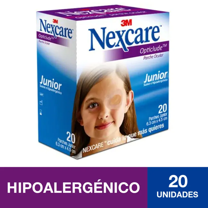 Parche Opticlude niños 20 unidades