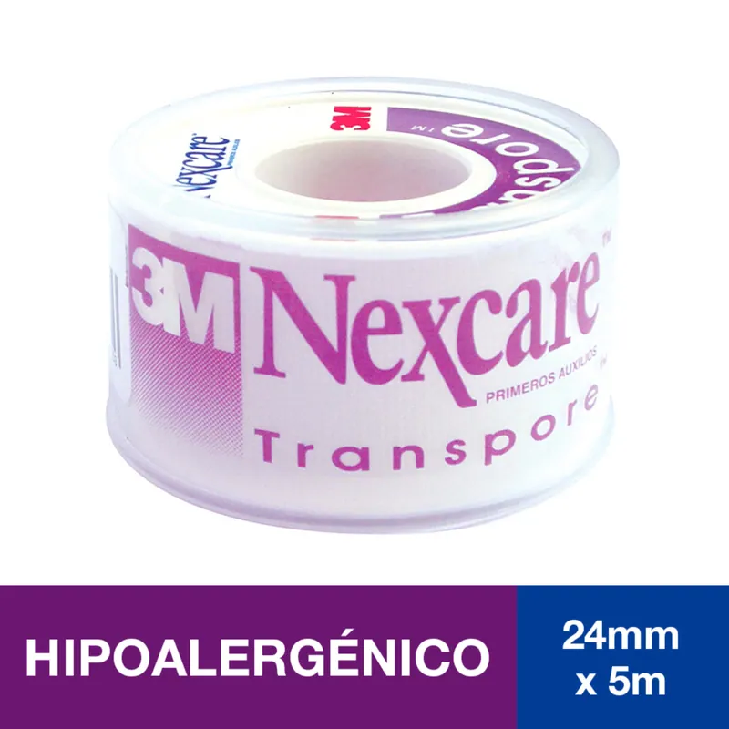 Transpore 1x5 (24x5) Dispensador 3m