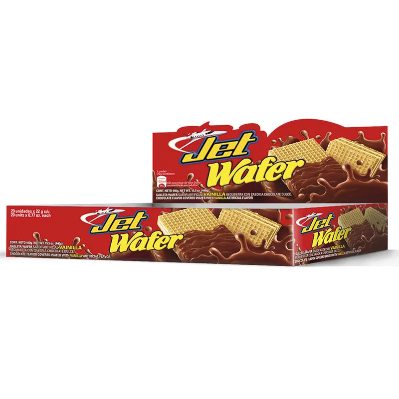 Galletas Wafer Jet Vainilla 20 unidades
