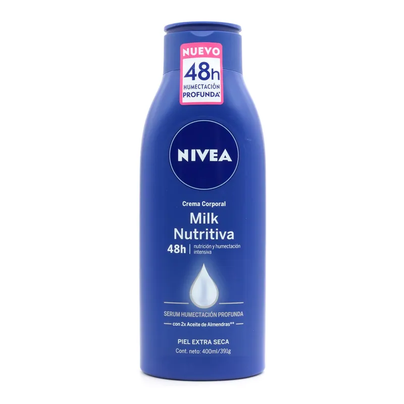 Crema Nivea B Milk Nutriti (almend)400 mL