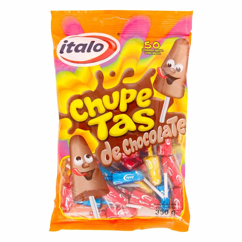 Chupeta Italo Chocolate 50 unidades R 1096