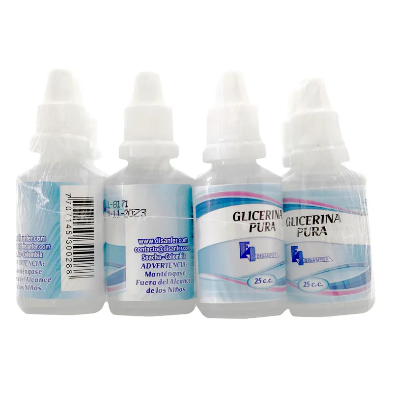 Glicerina Pura 30 mL 12 unidades