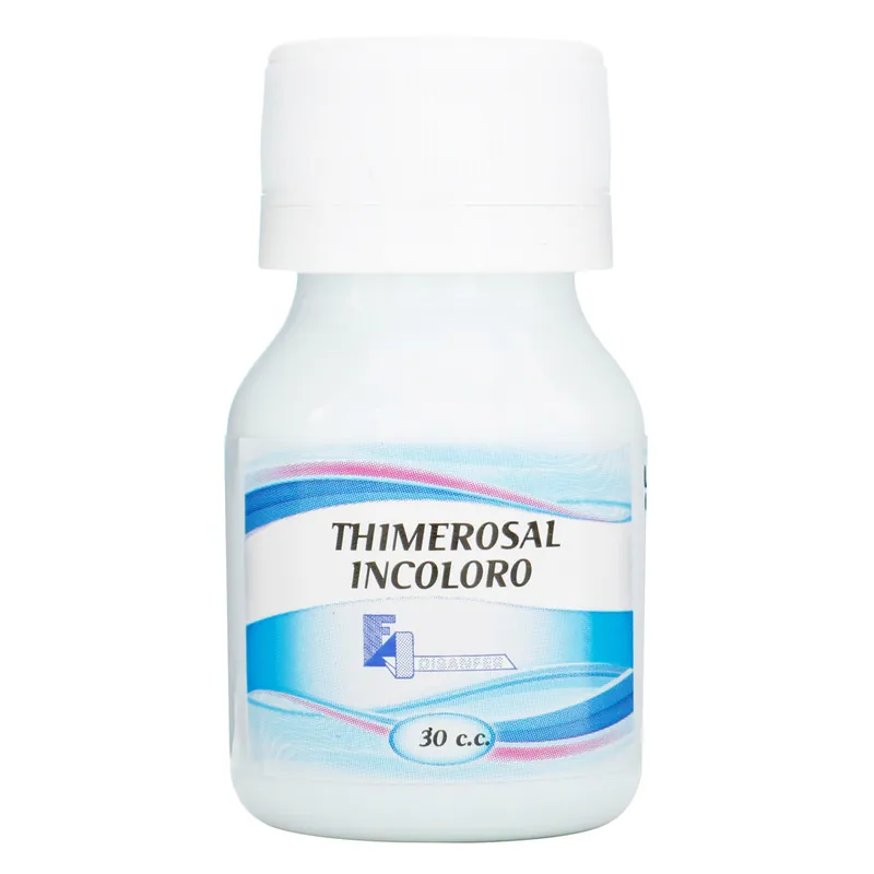 Thimerosal Incoloro 30 mL 12 unidades