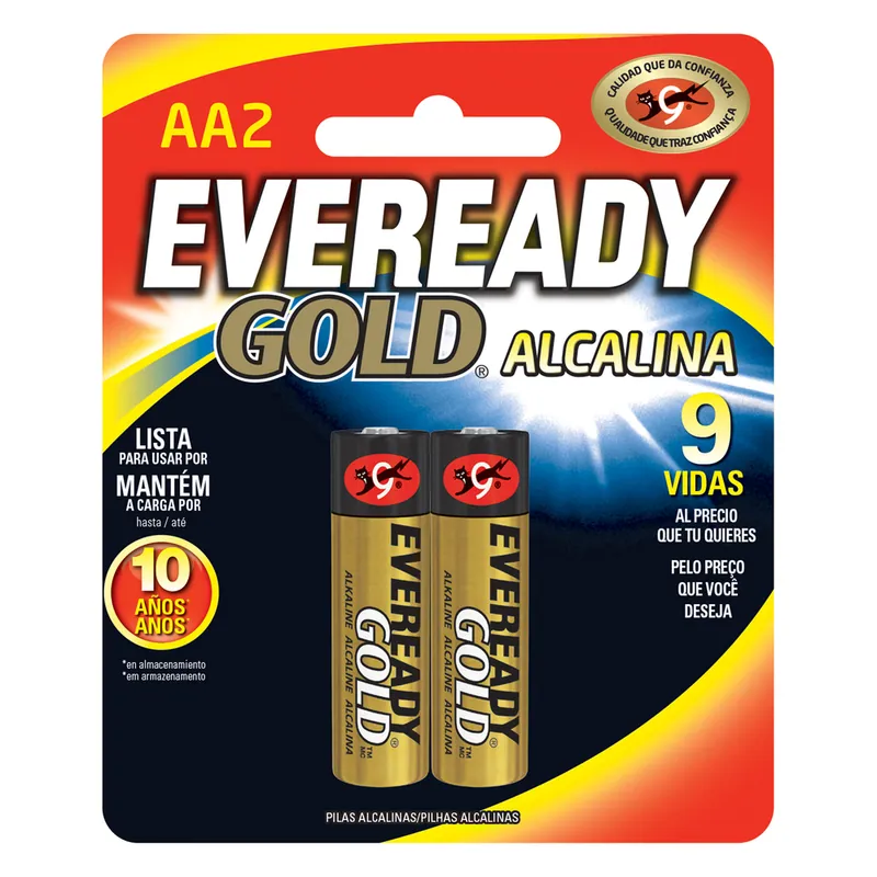 Pila Eveready Gold Alcalina Aa 2 unidades