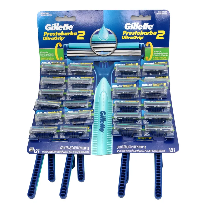 Máquina Prestobarba U Grip C Mov 24 unidades Verd