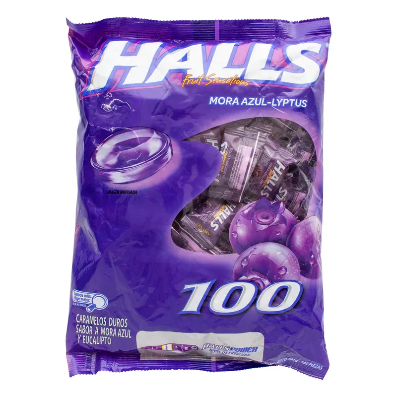 Halls Morazul Pepa 100 unidades