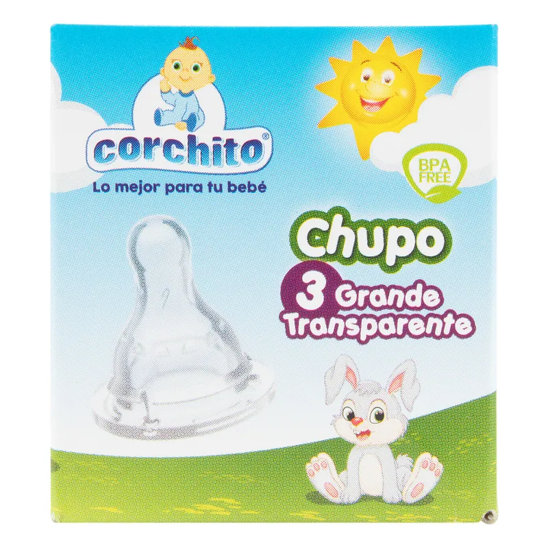 Chupo Corchito Blanco # 3 Gde