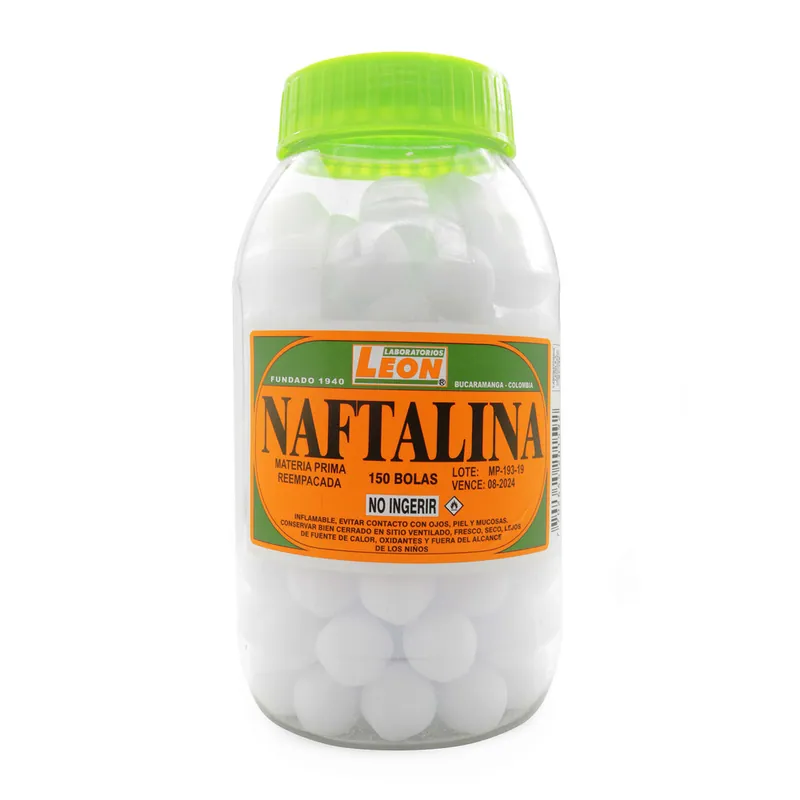 Naftalina Pepas frasco 150 unidades