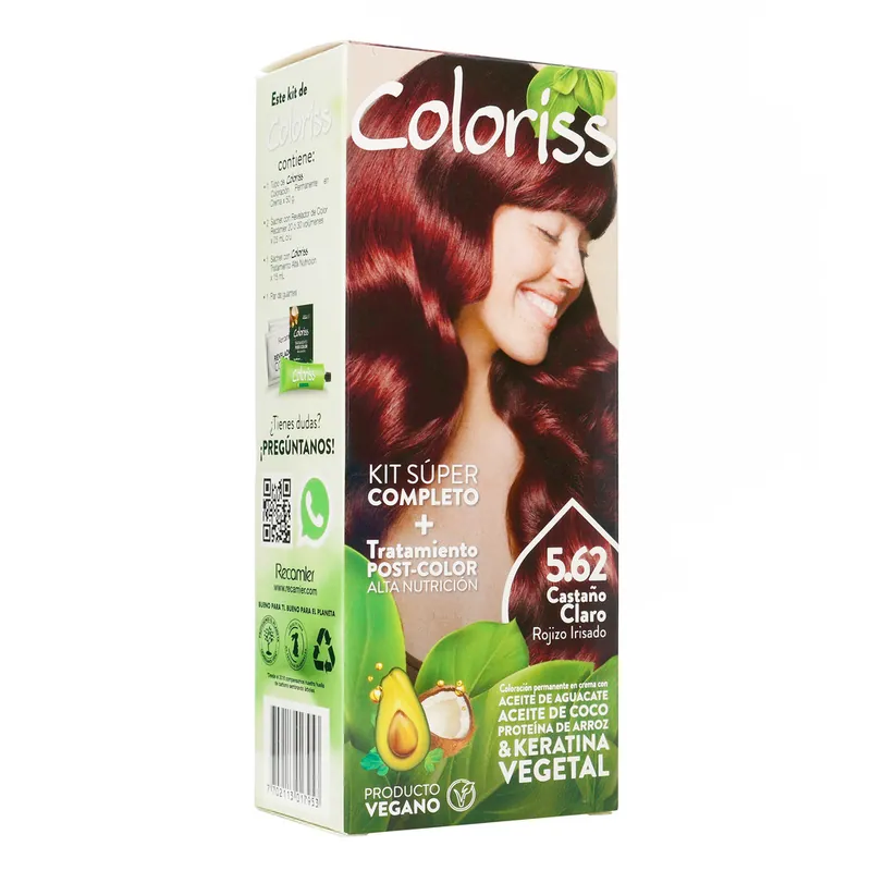 Coloris Kit 562 castaño Claro Roj Iri