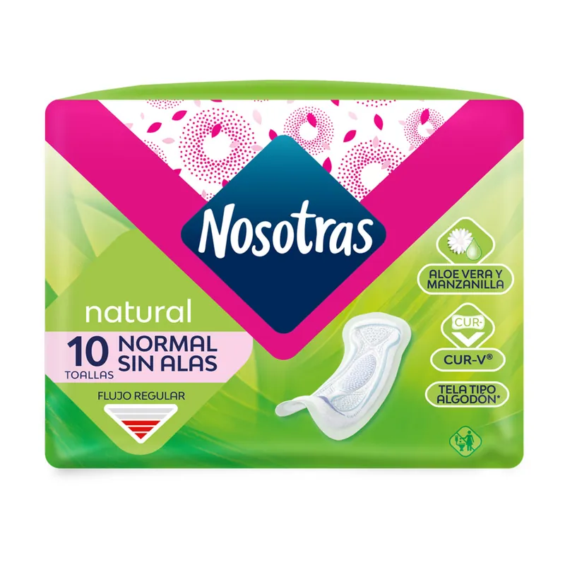 Toa Nosotras Normal Natural 10 Uds