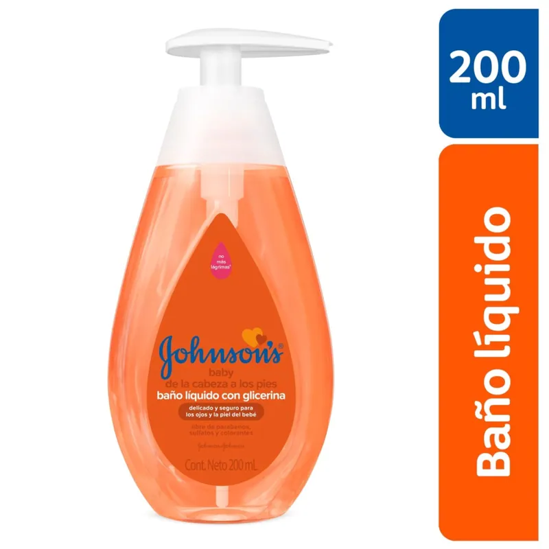 Baño Jj Baby de los pies a Cabeza 200 mL