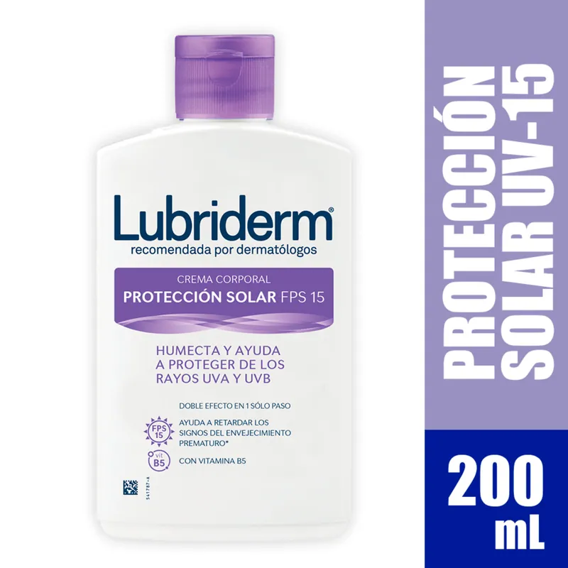 Lubriderm loción U V 15 200 mL