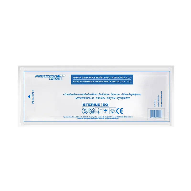 Jeringa 3p 50 mL C Agu precisión Eterna