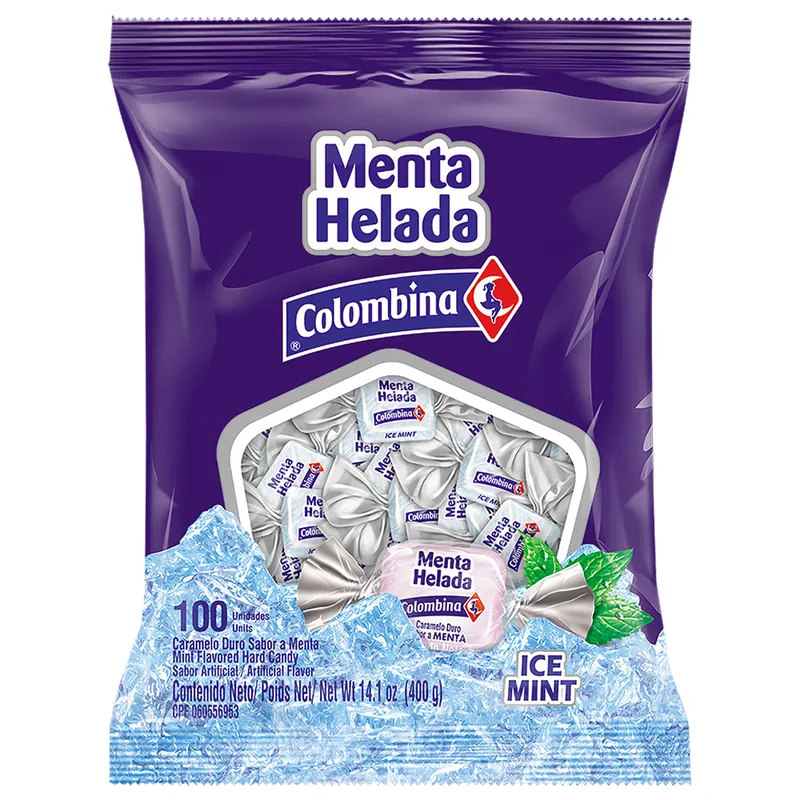 Menta Helada Colombina 100 unidades