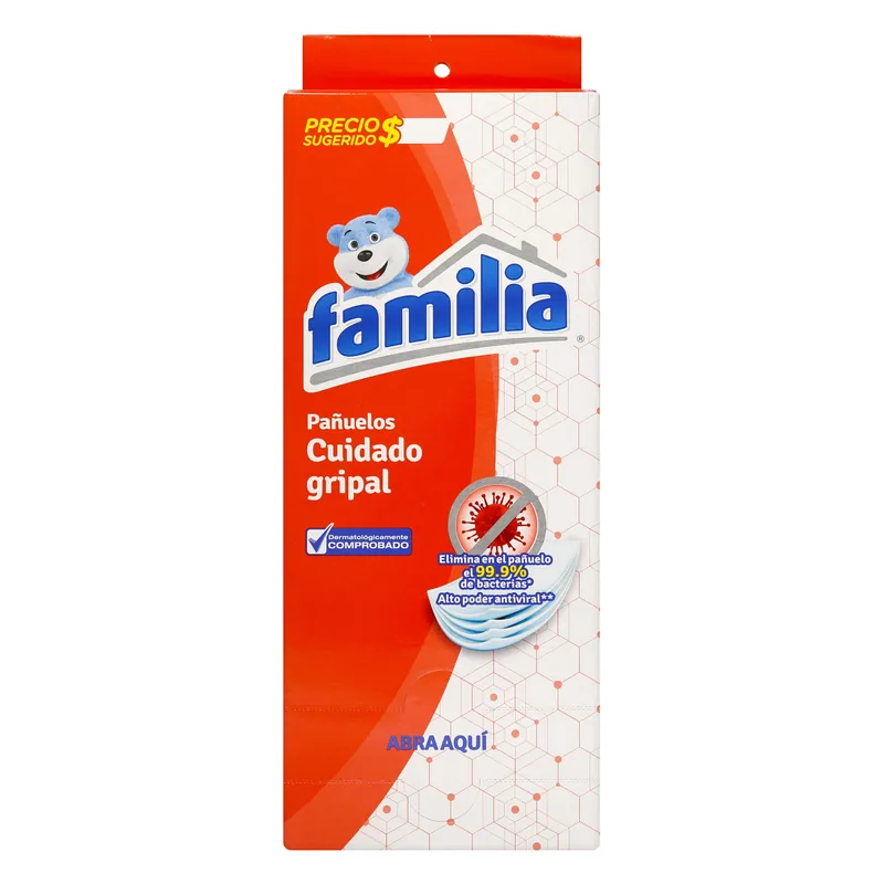 Panuelos Familia Cuidado Grip Disp 10