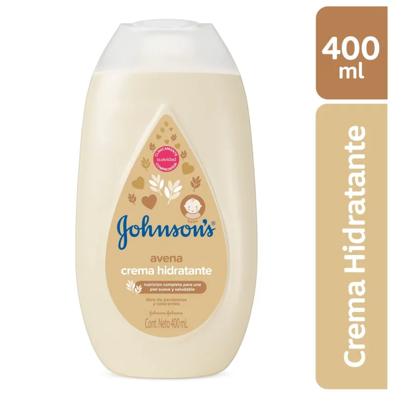 Crema Jj Baby Avena 400 mL