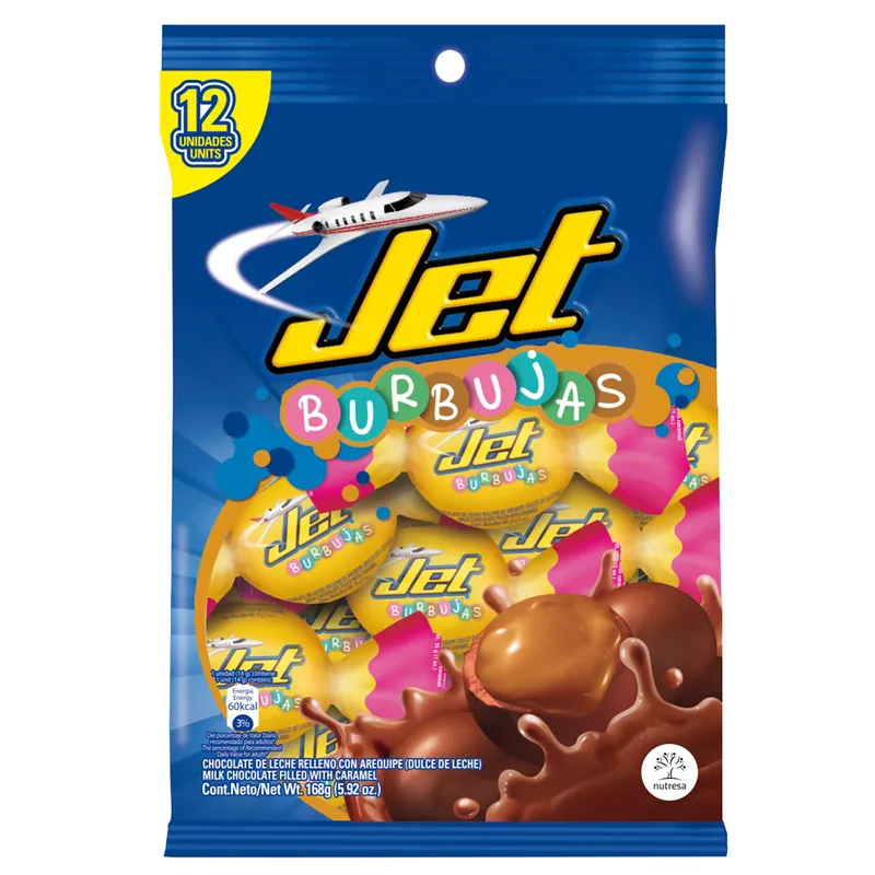 Burbujas de Chocolate Bolsa 12 unidades