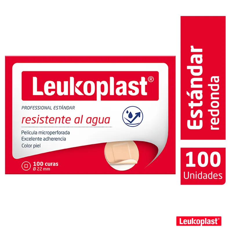 Curas Leukoplast Standar Redonda 100 unidades