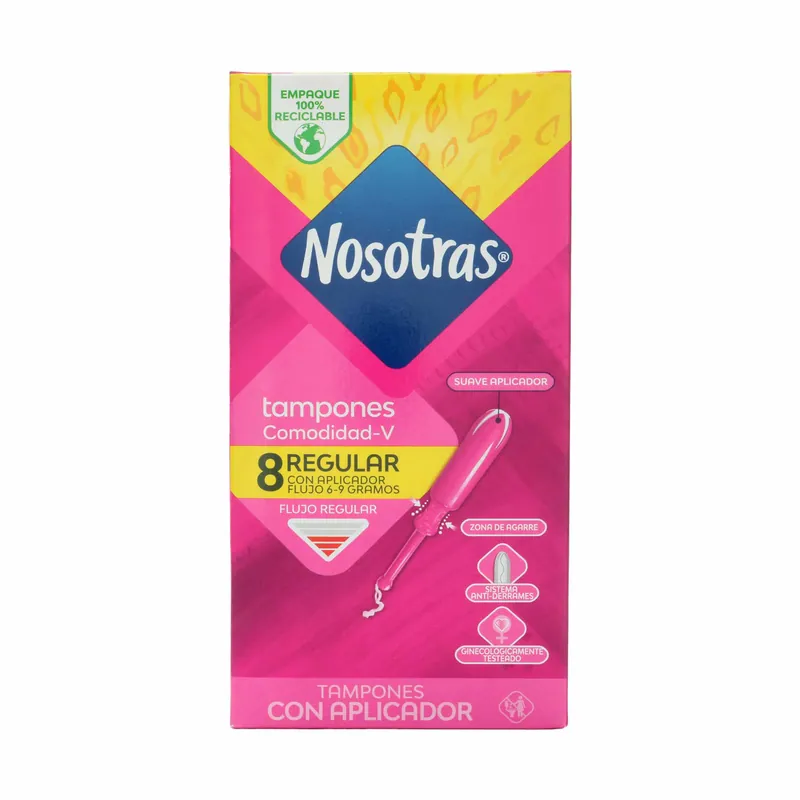 Tampon Nosotras C Aplicad Reg 8 unidades