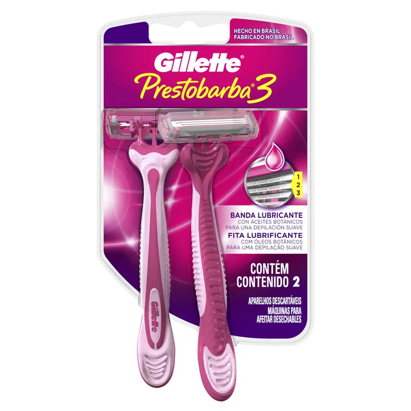 Máquina Prestobarba 3 Mujer 2 unidades