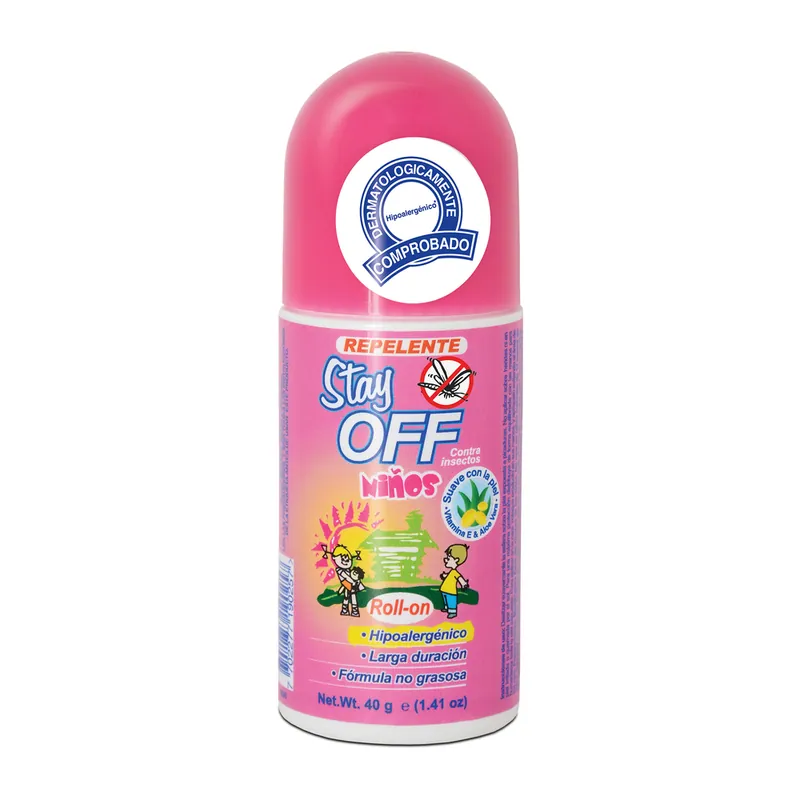 Repelente Stay Off Rollon niños 40 mL