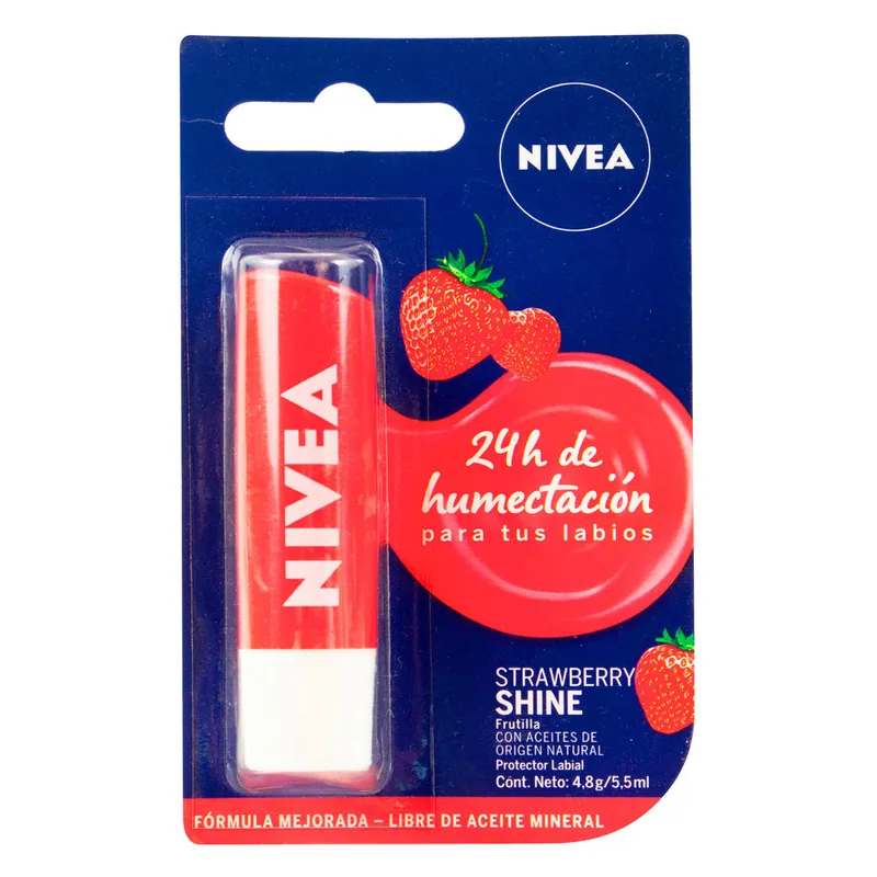 Prot Labial Nivea Lip Care Fresa