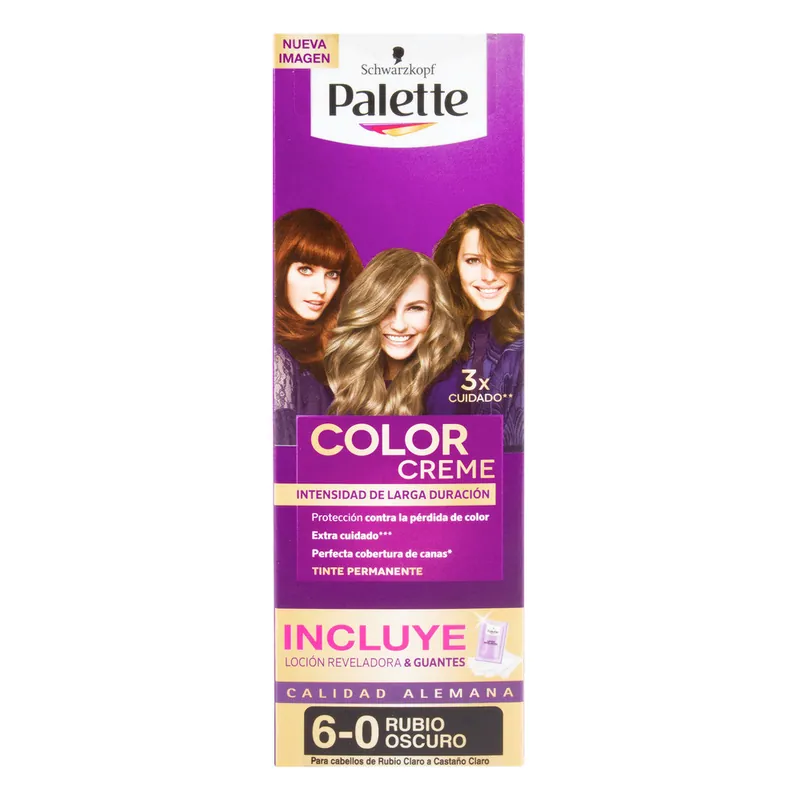 Palette crema Tubo 6-0 Rubio Oscuro