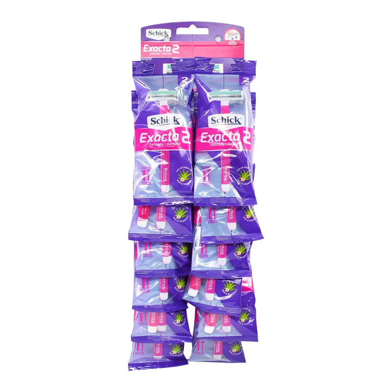 Máquina Schick Exacta Piel Delicada 12uds