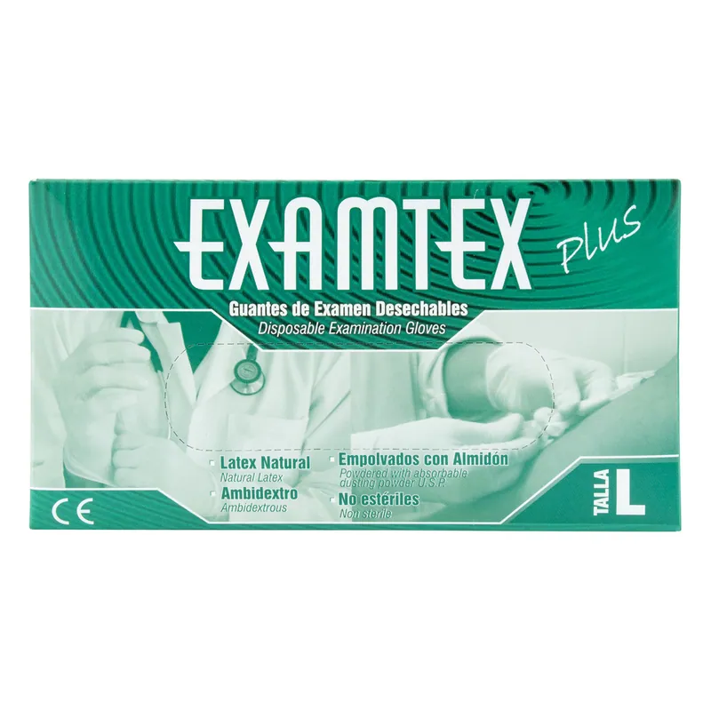Guante Examtex Protex 100 unidades T L