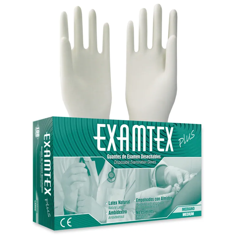 Guante Examtex Protex 100 unidades T M