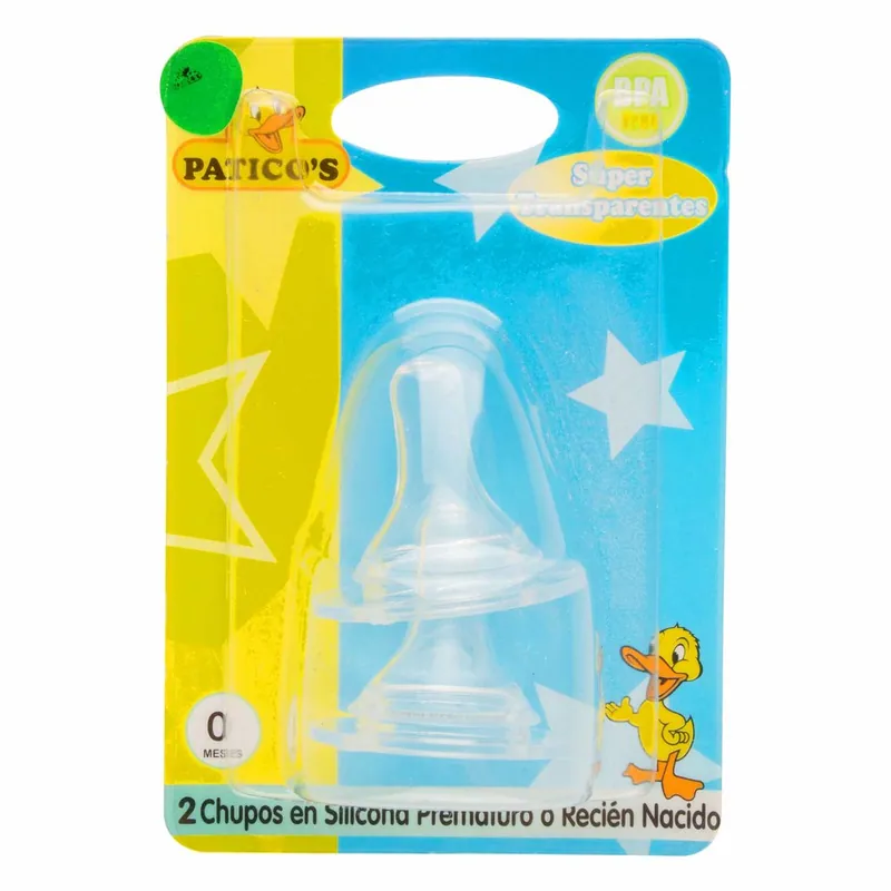 Chupo Paticos Rn Silicona 2 unidades
