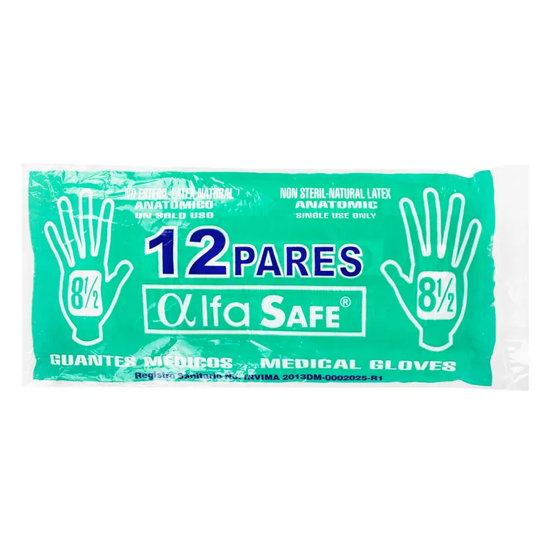 Guante Cirugia Alfa 8 1/2 12 unidades