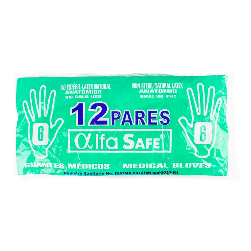 Guante Cirugia Alfa 6 12 unidades