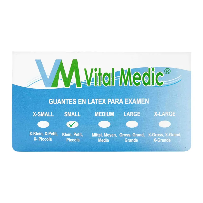 Guante Latex g V T S 100 unidades Inverfarma