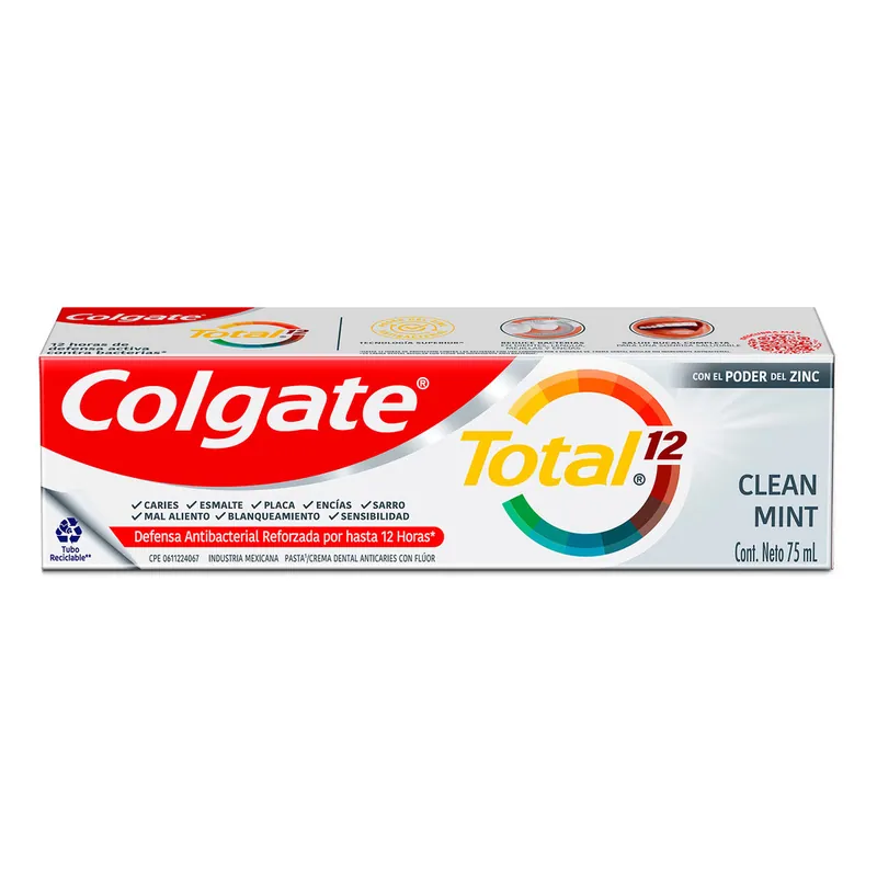 Crema Colgate Total Orig Mint 12 H 75 mL