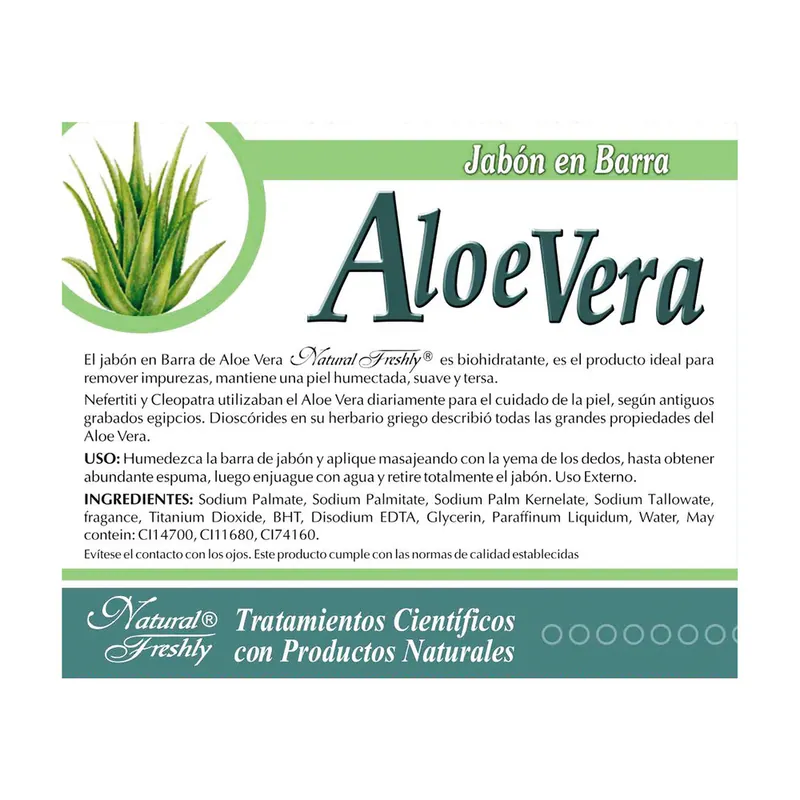 Jabon de Aloe Vera Freshly 90 g