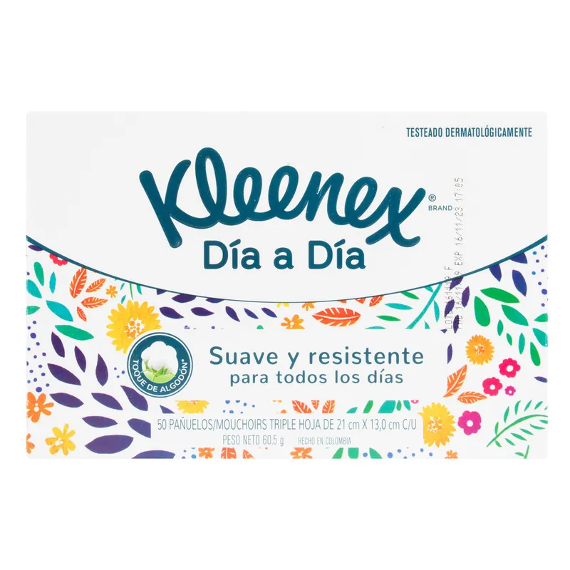 Panuelos Kleenex clásico 50 unidades