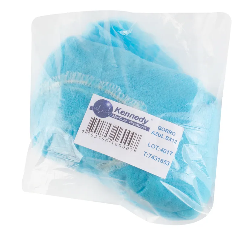 Gorro Desechable Azul Kennedy 12 unidades