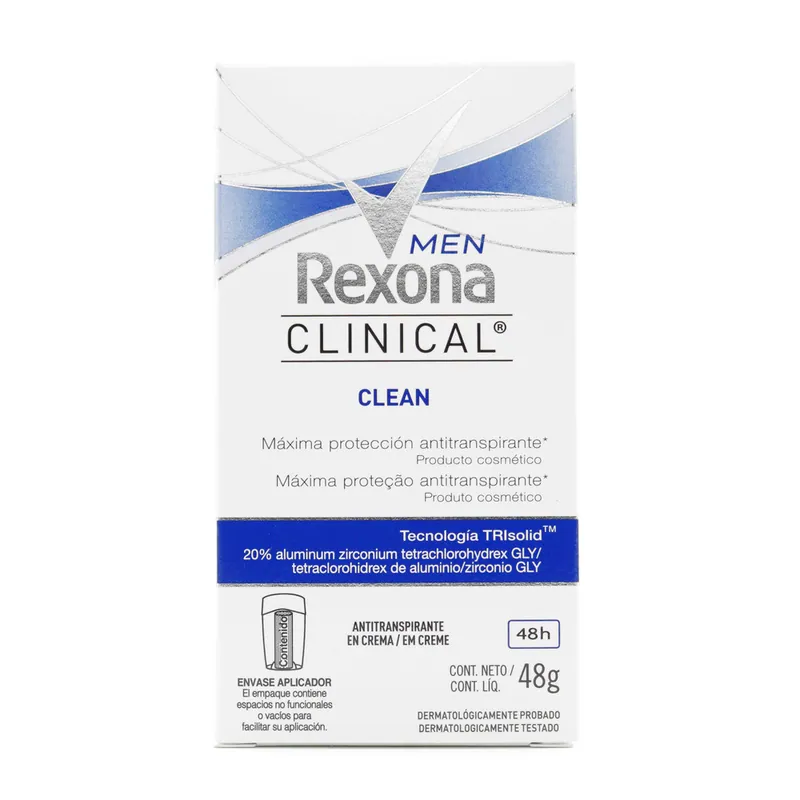 Desodorante Rexona Clin crema Clean Men 48 g H