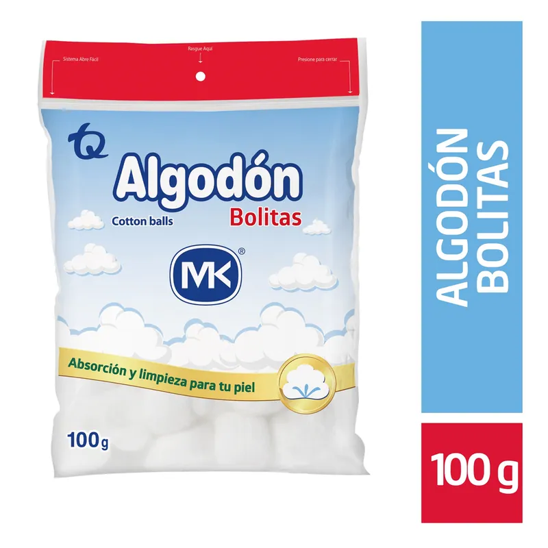 Algodón Pomos 100 g MK