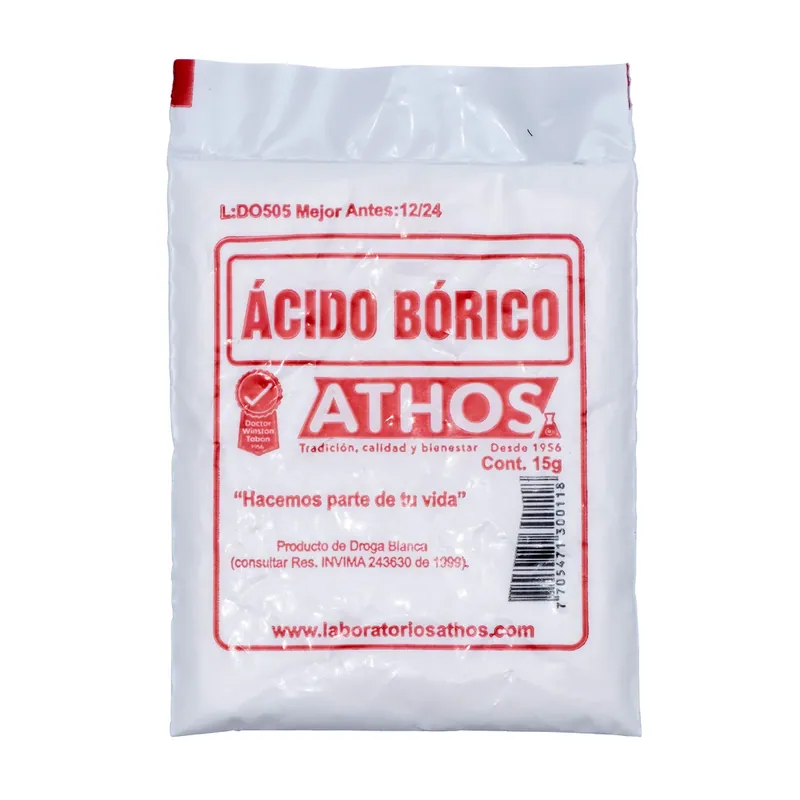 Ácido bórico 15 g 30 sobres Athos