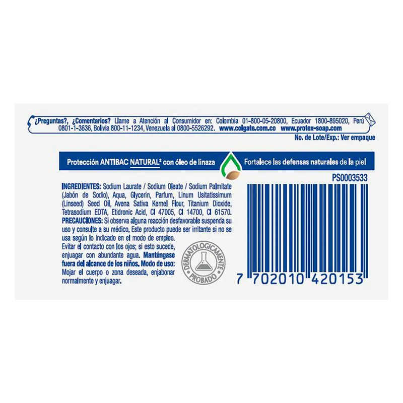 Jabon Protex Avena 75 g