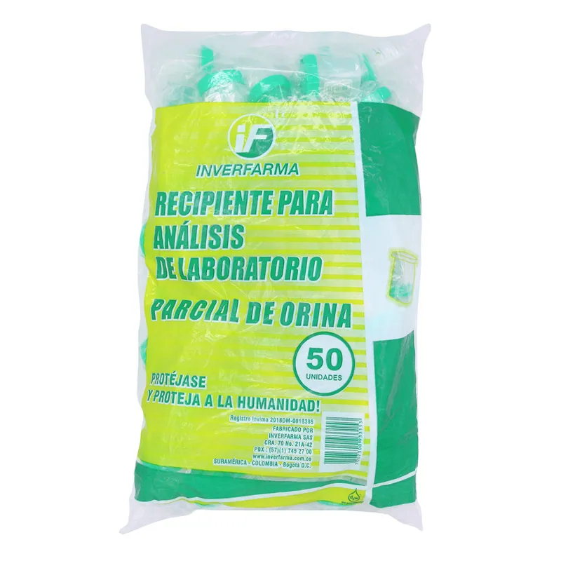 Frasco Orina 50 unidades Inverfarma